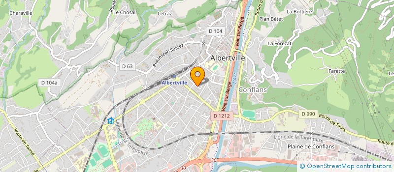 localisation de l'entreprise MONSIEUR HERVE BELIN à ALBERTVILLE