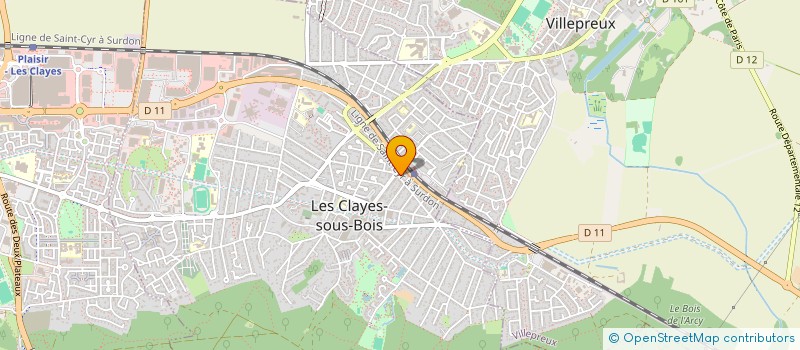 localisation de l'entreprise MONSIEUR HERVE BENKAID-KESBA à LES CLAYES-SOUS-BOIS