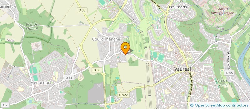 localisation de l'entreprise MONSIEUR HERVE BENOIT-PEQUIGNET  COURDIMANCHE