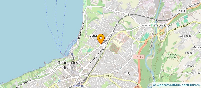 localisation de l'entreprise MONSIEUR HERVE BERNEDO à THONON-LES-BAINS