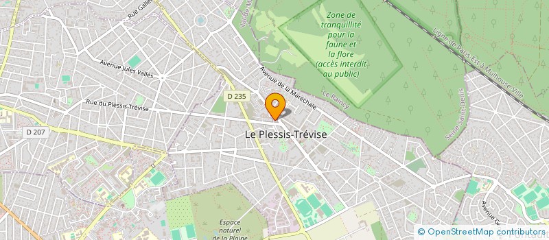 localisation de l'entreprise MONSIEUR HERVE BERTE  LE PLESSIS-TREVISE