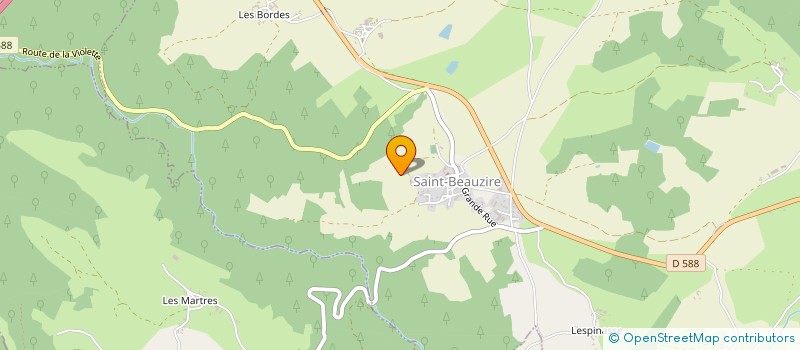 localisation de l'entreprise MONSIEUR HERVE BERTHUY à SAINT-BEAUZIRE