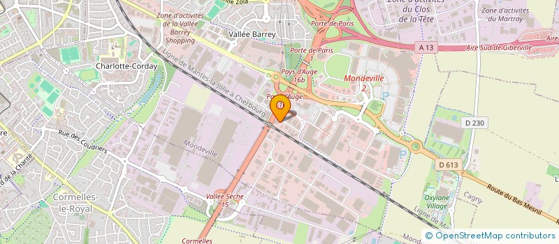 localisation de l'entreprise MONSIEUR HERVE BERTIN  MONDEVILLE