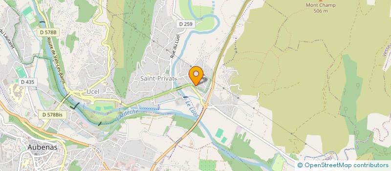 localisation de l'entreprise MONSIEUR HERVE BERTIN  SAINT-PRIVAT