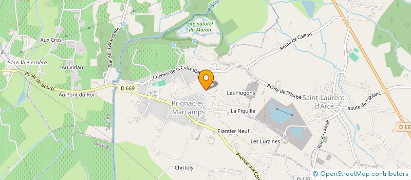 localisation de l'entreprise MONSIEUR HERVE BERTRAND  PRIGNAC-ET-MARCAMPS