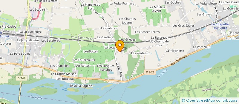 localisation de l'entreprise MONSIEUR HERVE BESNARD  LA CHAPELLE-SUR-LOIRE