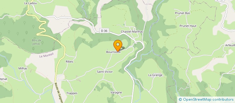localisation de l'entreprise MONSIEUR HERVE BESSE à ANTIGNAC