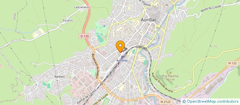 localisation de l'entreprise MONSIEUR HERVE BESSON à AURILLAC