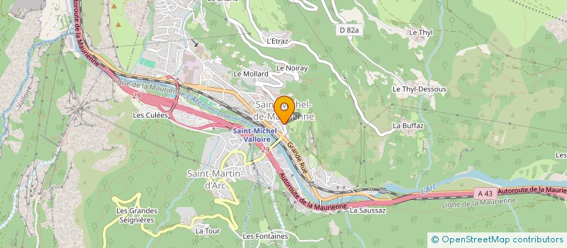 localisation de l'entreprise MONSIEUR HERVE BEVILACQUA à SAINT-MICHEL-DE-MAURIENNE