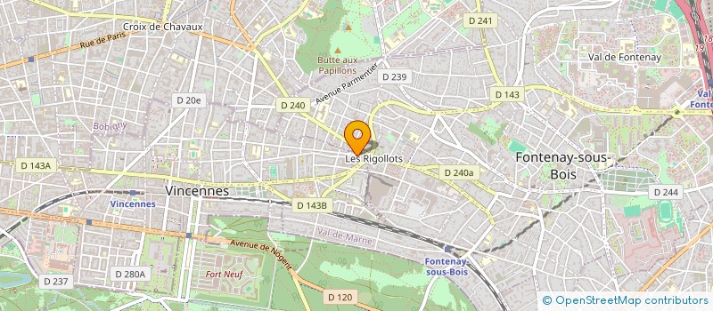 localisation de l'entreprise MONSIEUR HERVE BIALE à VINCENNES