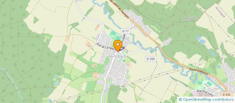 localisation de l'entreprise MONSIEUR HERVE BIDAULT  HIRTZBACH