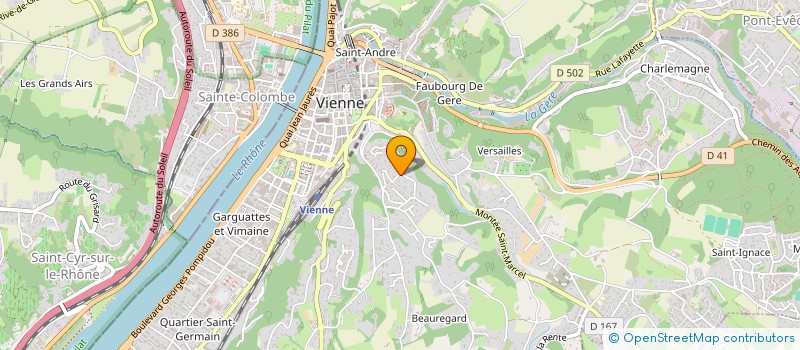 localisation de l'entreprise MONSIEUR HERVE BLANC à VIENNE