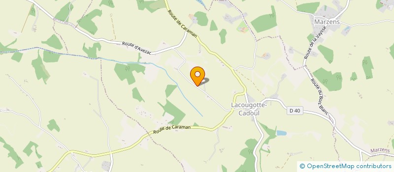 localisation de l'entreprise MONSIEUR HERVE BLANC  LACOUGOTTE-CADOUL