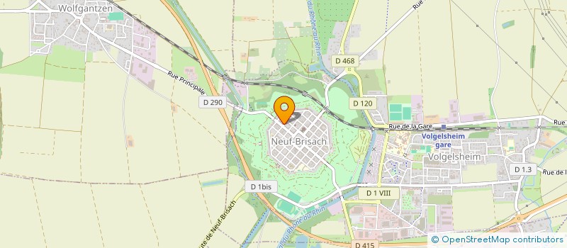 localisation de l'entreprise MONSIEUR HERVE BLONDEL  NEUF-BRISACH