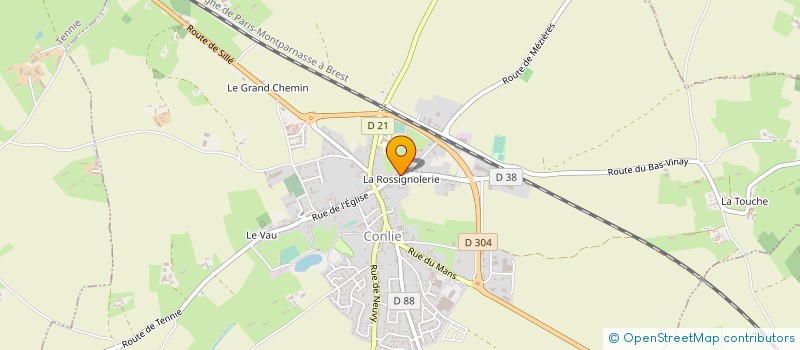 localisation de l'entreprise MONSIEUR HERVE BLOSSIER  CONLIE