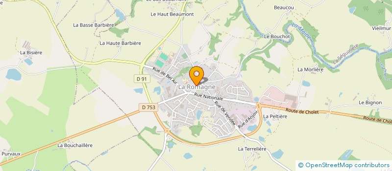 localisation de l'entreprise MONSIEUR HERVE BOBARD  LA ROMAGNE