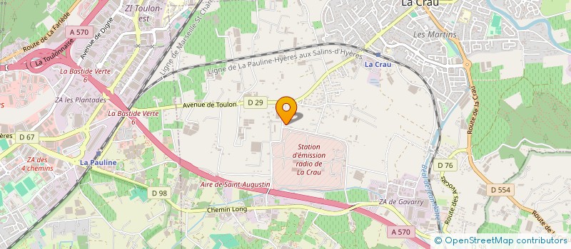 localisation de l'entreprise MONSIEUR HERVE BOLLEY  LA CRAU