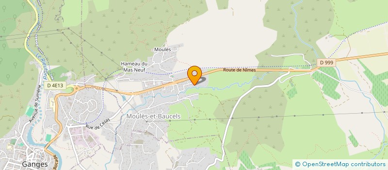 localisation de l'entreprise MONSIEUR HERVE BONNIN  MOULES-ET-BAUCELS