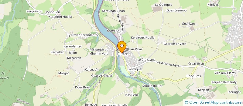 localisation de l'entreprise MONSIEUR HERVE BORGNE  LOCQUENOLE