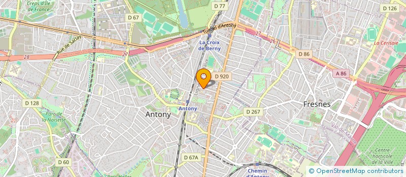 localisation de l'entreprise MONSIEUR HERVE BORIE à ANTONY