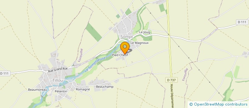 localisation de l'entreprise MONSIEUR HERVE BOUCHAUD  FONTIVILLIE