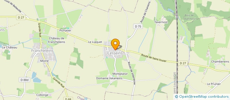 localisation de l'entreprise MONSIEUR HERVE BOUILLET à FRANCHELEINS