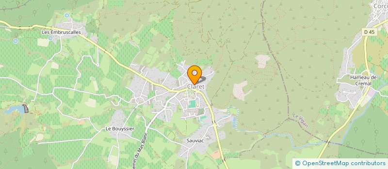 localisation de l'entreprise MONSIEUR HERVE BOUIS  CLARET