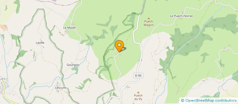 localisation de l'entreprise MONSIEUR HERVE BOULOC VIALA  LE VIBAL