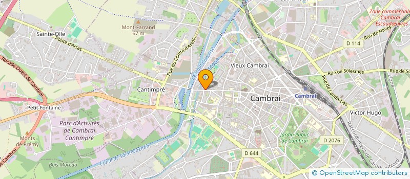 localisation de l'entreprise MONSIEUR HERVE BOUQUIGNAUD à CAMBRAI