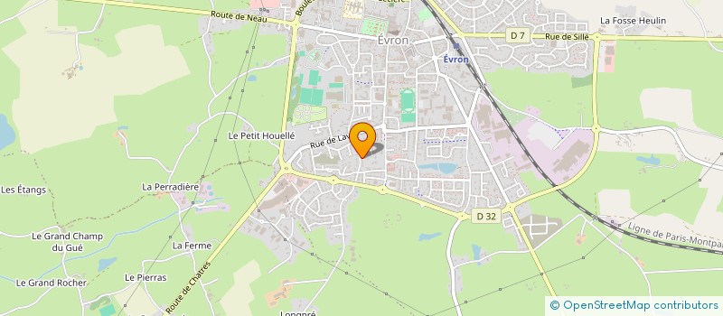 localisation de l'entreprise MONSIEUR HERVE BOURNY  EVRON