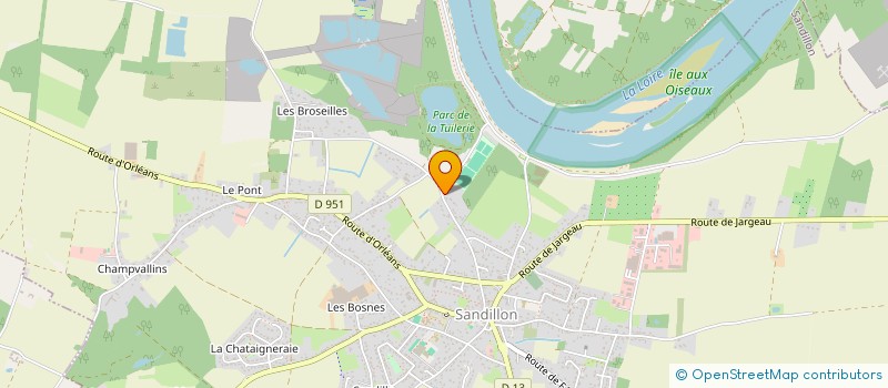 localisation de l'entreprise MONSIEUR HERVE BOUSSIER  SANDILLON