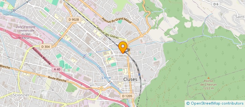 localisation de l'entreprise MONSIEUR HERVE BOUVARD  CLUSES