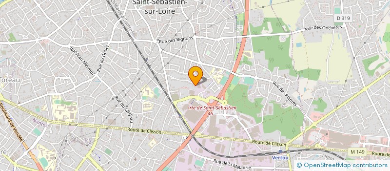 localisation de l'entreprise MONSIEUR HERVE BOUYER à SAINT-SEBASTIEN-SUR-LOIRE