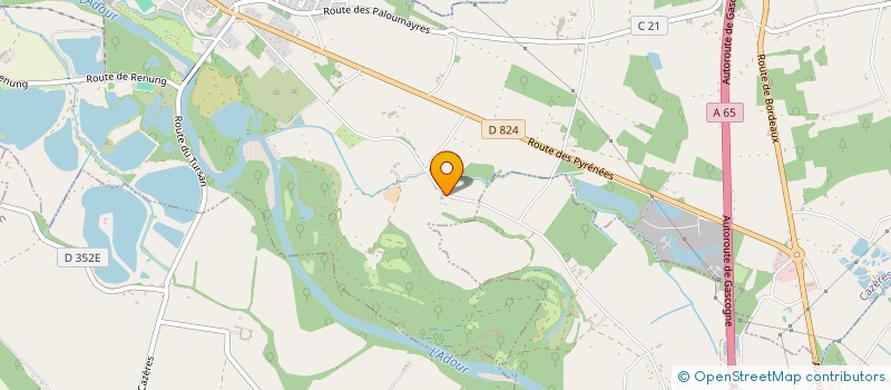 localisation de l'entreprise MONSIEUR HERVE BRABANT  CAZERES-SUR-L'ADOUR