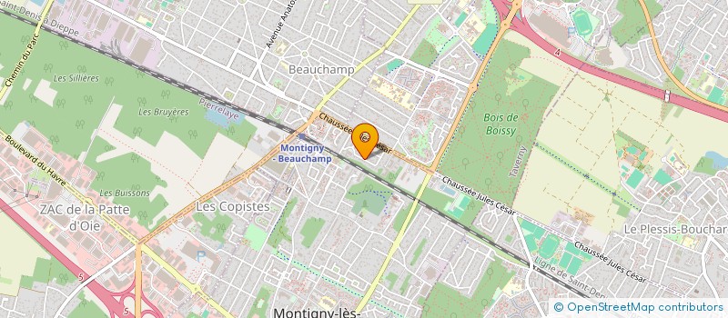 localisation de l'entreprise MONSIEUR HERVE BRAULT  BEAUCHAMP