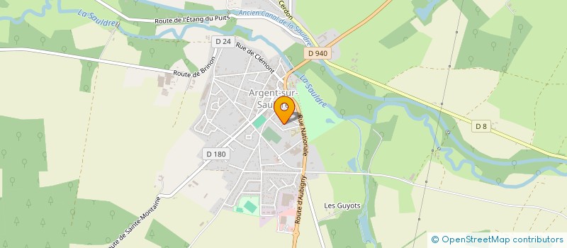 localisation de l'entreprise MONSIEUR HERVE BRECY  ARGENT-SUR-SAULDRE