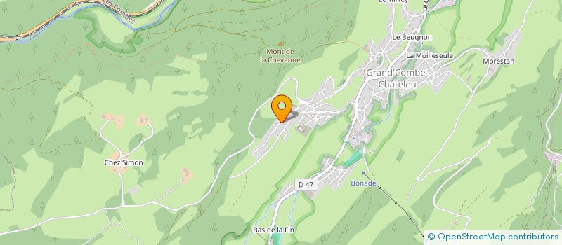 localisation de l'entreprise MONSIEUR HERVE BRETILLOT  GRAND'COMBE-CHATELEU