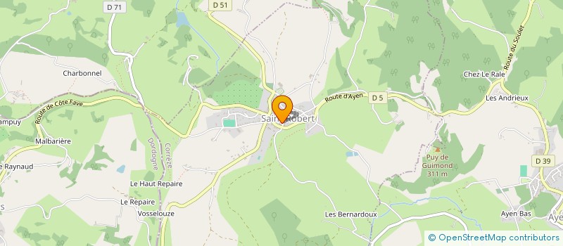 localisation de l'entreprise MONSIEUR HERVE BREUIL à SAINT-ROBERT