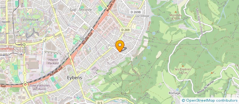 localisation de l'entreprise MONSIEUR HERVE BREUILLARD  SASSENAGE