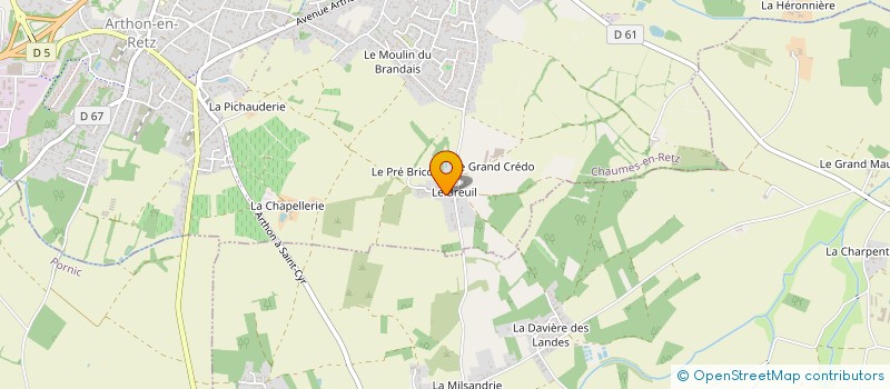 localisation de l'entreprise MONSIEUR HERVE BRIAND à CHAUMES-EN-RETZ
