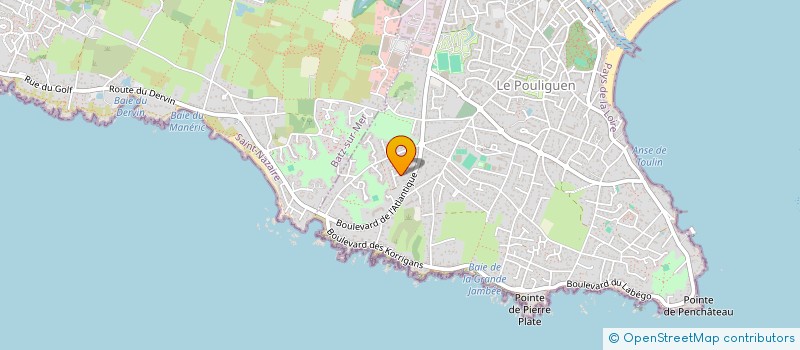 localisation de l'entreprise MONSIEUR HERVE BRIOIS  LE POULIGUEN