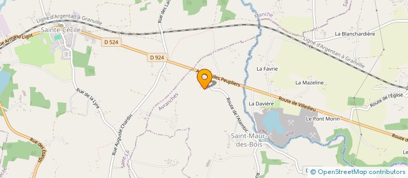 localisation de l'entreprise MONSIEUR HERVE BRIOT  SAINT-MAUR-DES-BOIS