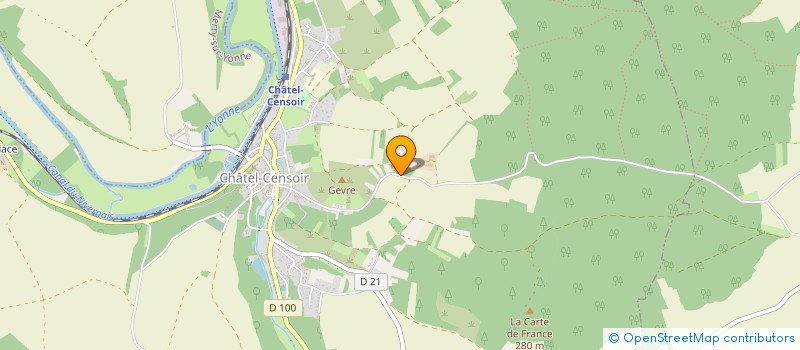 localisation de l'entreprise MONSIEUR HERVE BROT  MERRY SUR YONNE