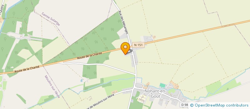 localisation de l'entreprise MONSIEUR HERVE BROUSSEAU  NOHANT-EN-GOUT