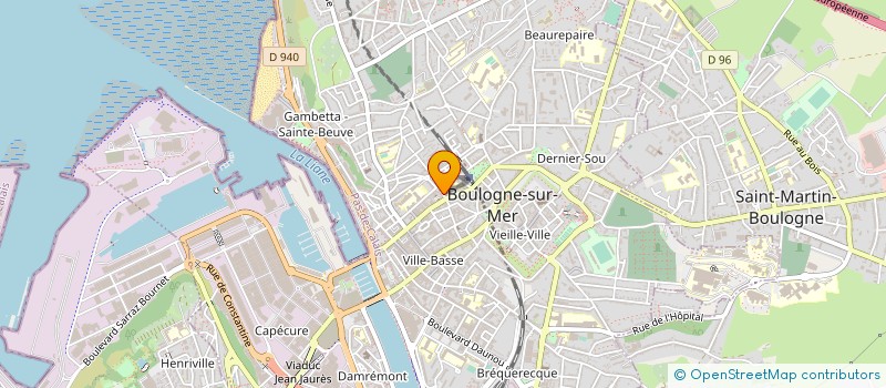 localisation de l'entreprise MONSIEUR HERVE BROUSSIN à BOULOGNE-SUR-MER