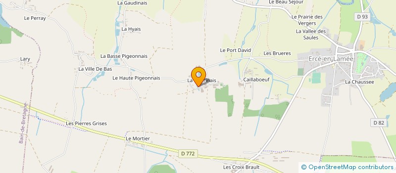 localisation de l'entreprise MONSIEUR HERVE BRUNEL à ERCE-EN-LAMEE