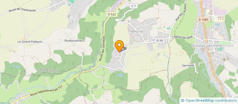 localisation de l'entreprise MONSIEUR HERVE BRUNET  MEYRIE