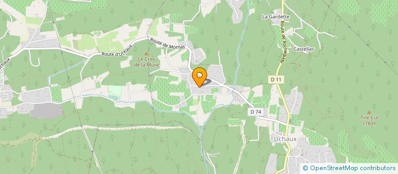 localisation de l'entreprise MONSIEUR HERVE BUCHLER  UCHAUX