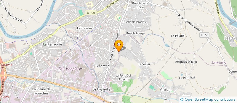 localisation de l'entreprise MONSIEUR HERVE CABANEL  CUNAC