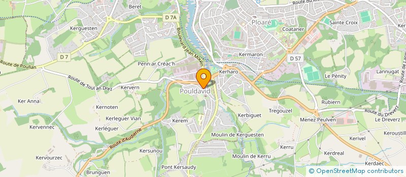 localisation de l'entreprise MONSIEUR HERVE CABILLIC  DOUARNENEZ